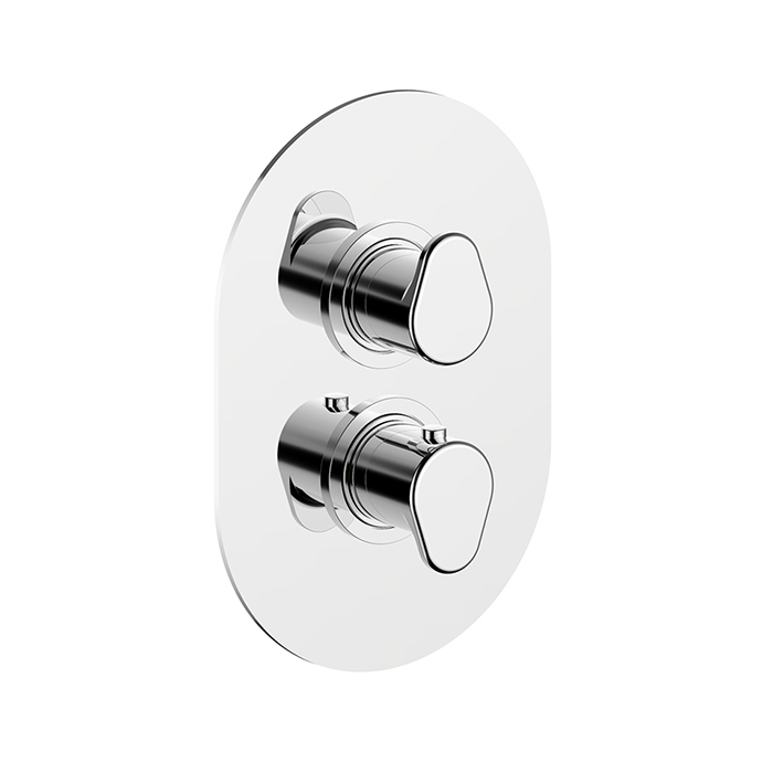 Cisal LineaViva Смеситель для душа, встраиваемый, термостатический, цвет: хром