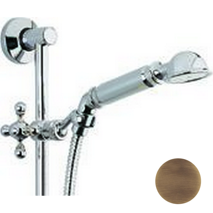 CISAL Shower Душевой гарнитур:ручная лейка,шланг,штанга, цвет: бронза