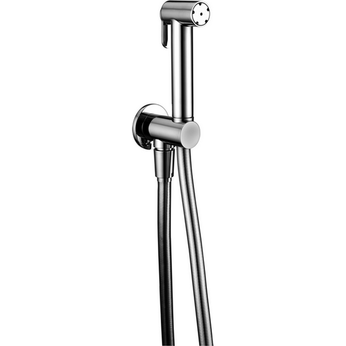 CISAL Shower Гидроершик со шлангом,вывод с держателем, цвет: хром