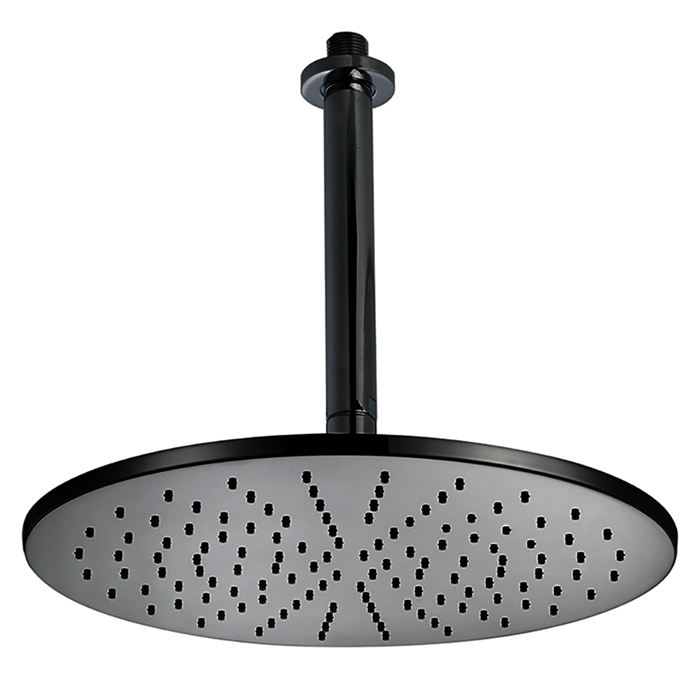 CISAL Shower Верхний душ с потолочным держателем, цвет: черный