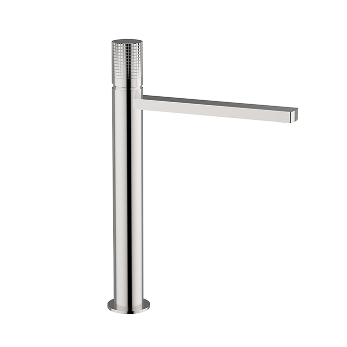 Cisal X32 Смеситель для раковины, на 1 отв, высокий, цвет: Brushed Stainless Steel