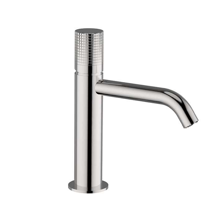 Cisal X32 Смеситель для раковины, на 1отв, излив, цвет: Brushed Stainless Steel