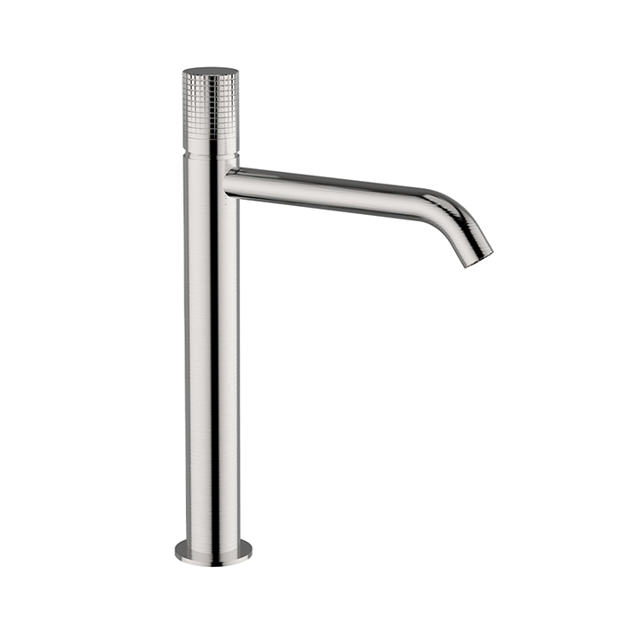 Cisal X32 Смеситель для раковины, высокий, 1 отв, цвет: Inox spazzolato