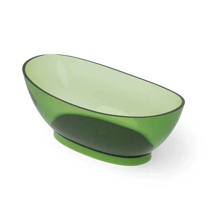 Dea Design Elegant Ванна, отдельностоящая, Glasstech, прозрачная смола, цвет: Emerald R3