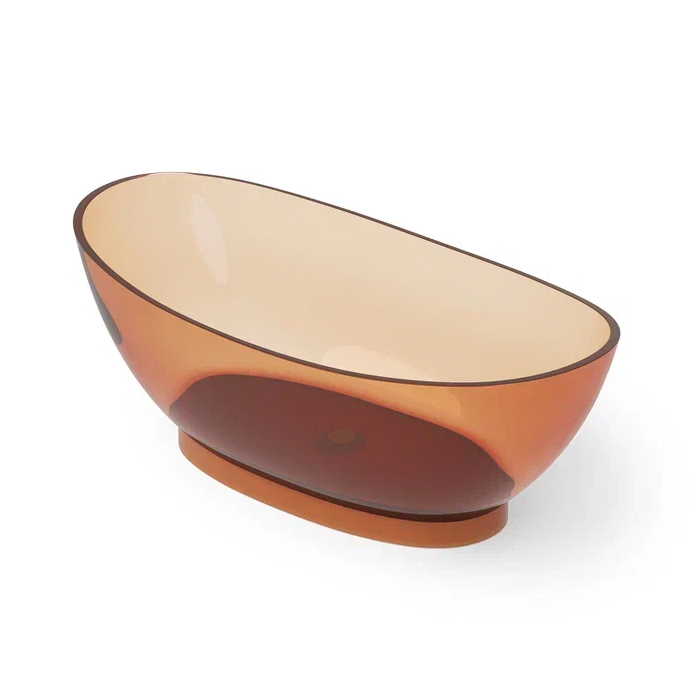 Dea Design Elegant Ванна, отдельностоящая, Glasstech, прозрачная смола, цвет: Sunset R1