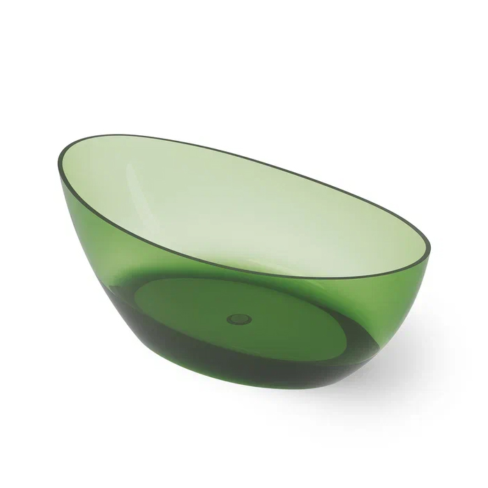 Dea Design Elegant Ванна, отдельностоящая, Glasstech, прозрачная смола, цвет: Emerald R3
