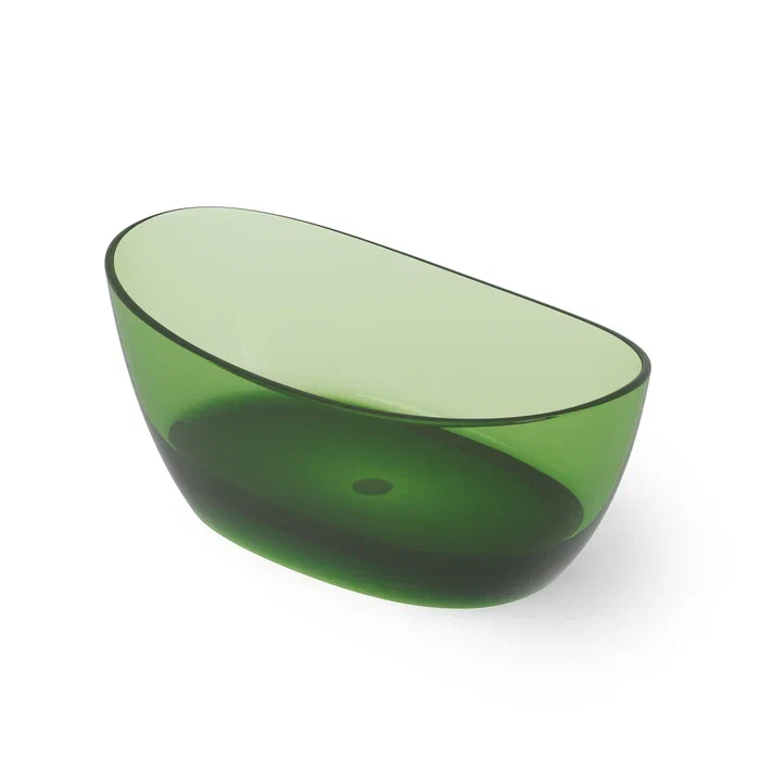 Dea Design Elegant Ванна, отдельностоящая, Glasstech, прозрачная смола, цвет: Emerald R3