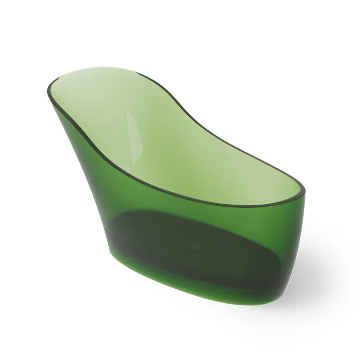 Dea Design Elegant Ванна, отдельностоящая, Glasstech, прозрачная смола, цвет: Emerald R3