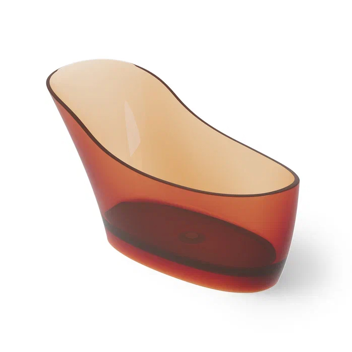 Dea Design Elegant Ванна, отдельностоящая, Glasstech, прозрачная смола, цвет: Sunset R1