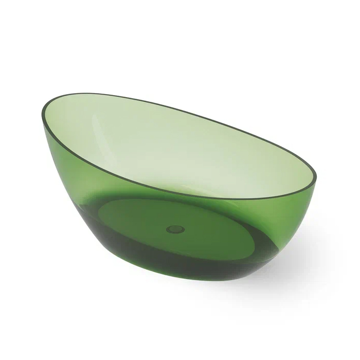 Dea Design Elegant Ванна, отдельностоящая, Glasstech, прозрачная смола, цвет: Emerald R3