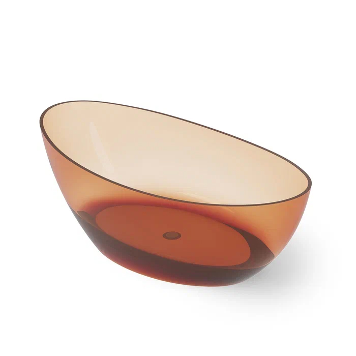 Dea Design Elegant Ванна, отдельностоящая, Glasstech, прозрачная смола, цвет: Sunset R1