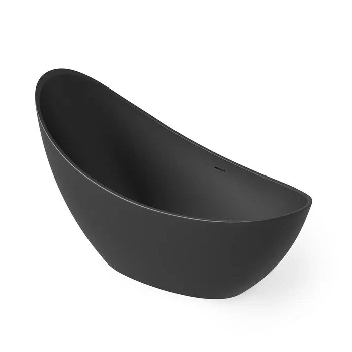 Dea Design Elegant Ванна, отдельностоящая, Solid Surface, цвет: Black №16