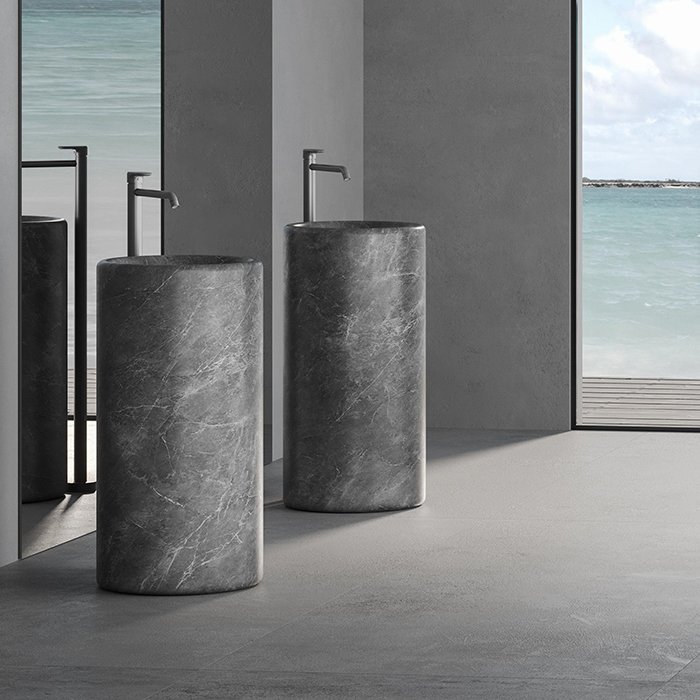 Dea Design Marble Genoa Раковина, напольная, без отв, мрамор, цвет: Italian Grey