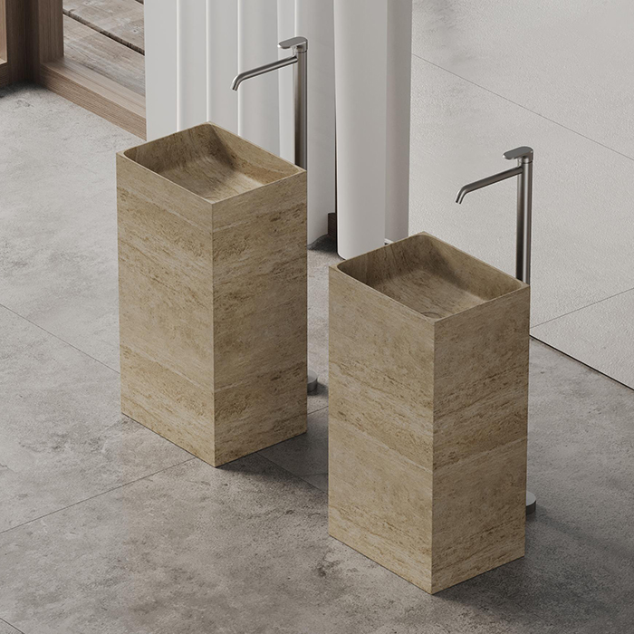 Dea Design Marble Napoli Раковина, напольная, без отв, мрамор, цвет: Travertine