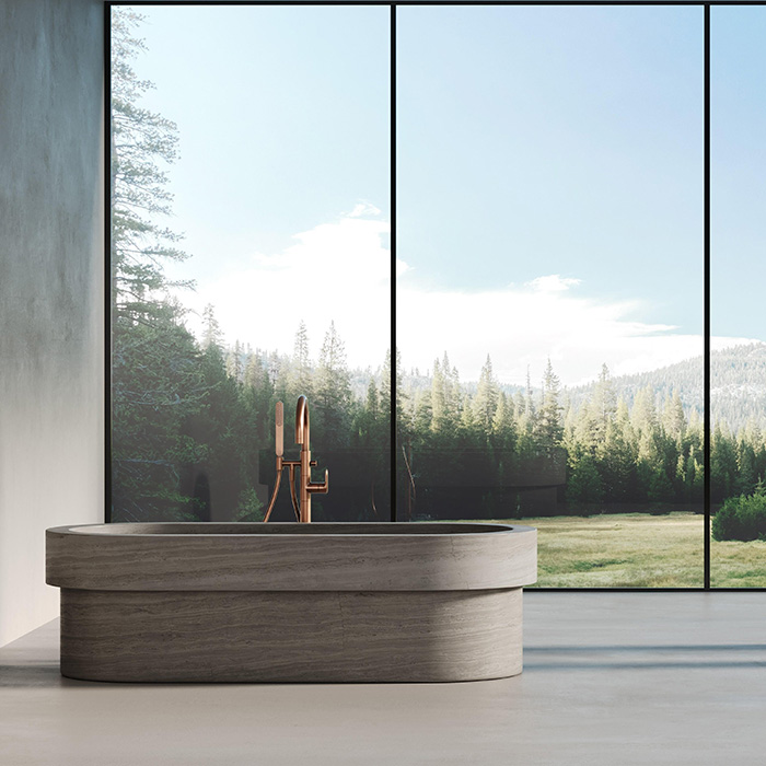 Dea Design Marble Verona Ванна, отдельностоящая, мрамор, цвет: Stone Silk