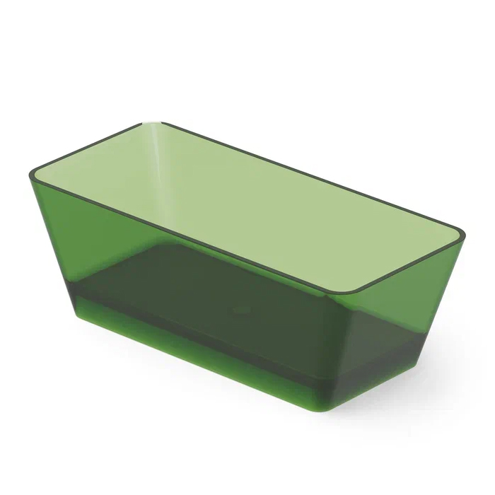Dea Design Modern Ванна, отдельностоящая, Glasstech, прозрачная смола, цвет: Emerald R3