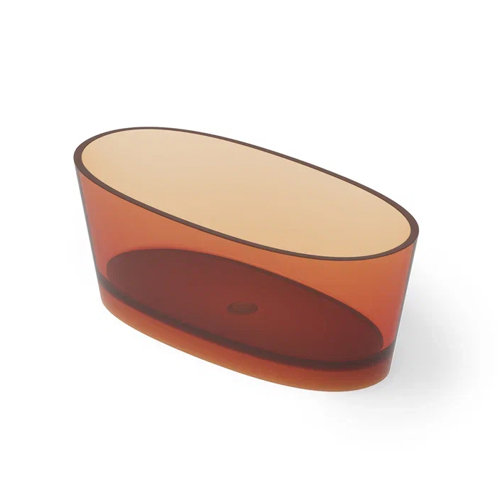Dea Design Nature Ванна, отдельностоящая, Glasstech, прозрачная смола, цвет: Sunset R1