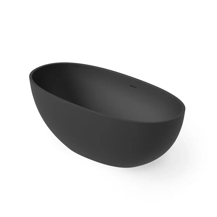 Dea Design Nature Ванна, отдельностоящая, Solid Surface, цвет: Black №16