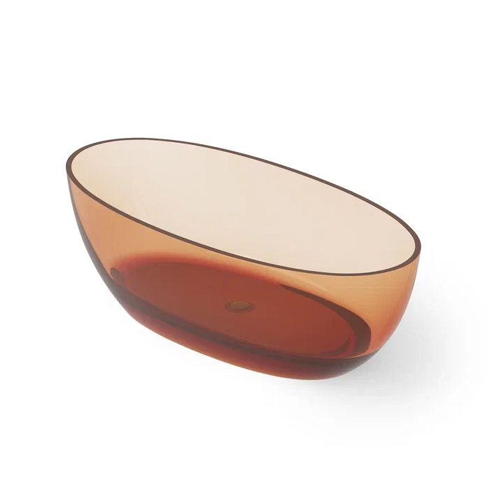 Dea Design Nature Ванна, отдельностоящая, Glasstech, прозрачная смола, цвет: Sunset R1