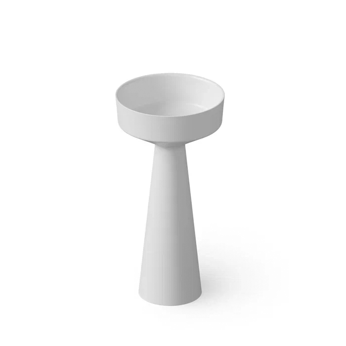 Dea Design Pedestal Basin Раковина, напольная, без отв, Solid Surface, цвет: White №18