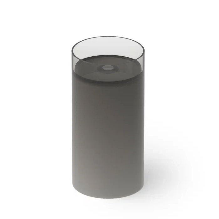 Dea Design Pedestal Basin Раковина, напольная, без отв, Glasstech, прозрачная смола, цвет: Smoky Black R4