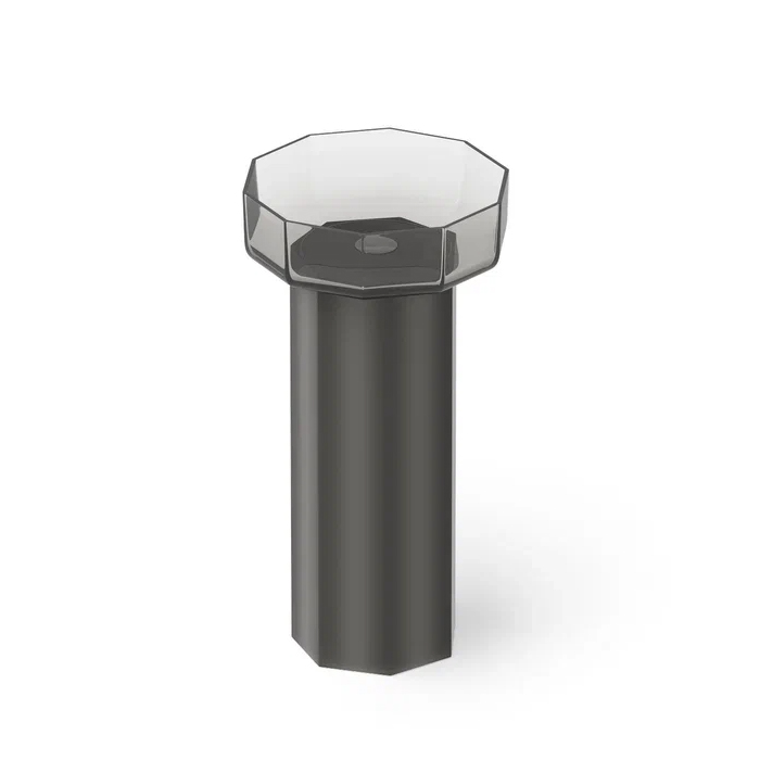 Dea Design Pedestal Basin Раковина, напольная, без отв, Glasstech, прозрачная смола, цвет: Smoky Black R4