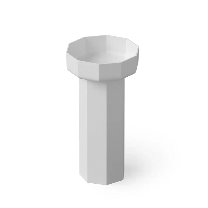 Dea Design Pedestal Basin Раковина, напольная, без отв, Solid Surface, цвет: White №18