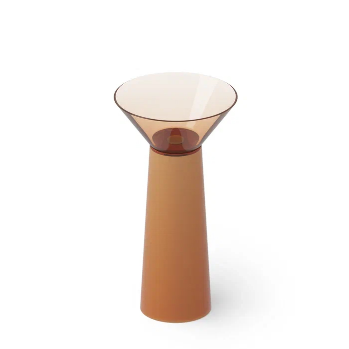 Dea Design Pedestal Basin Раковина, напольная, без отв, Glasstech, прозрачная смола, цвет: Sunset R1