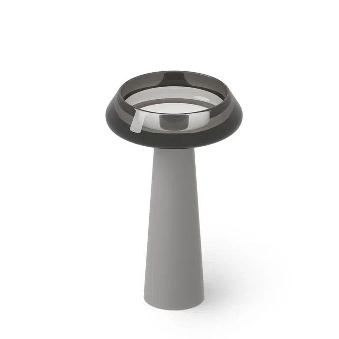 Dea Design Pedestal Basin Раковина, напольная, без отв, Glasstech, прозрачная смола, цвет: Smoky Black R4