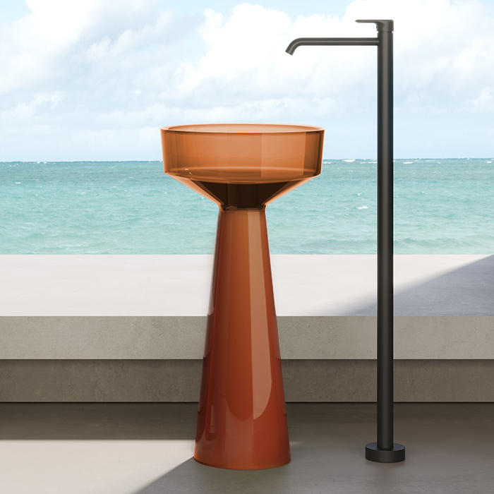 Dea Design Pedestal Basin Раковина напольная, цвет: sunset