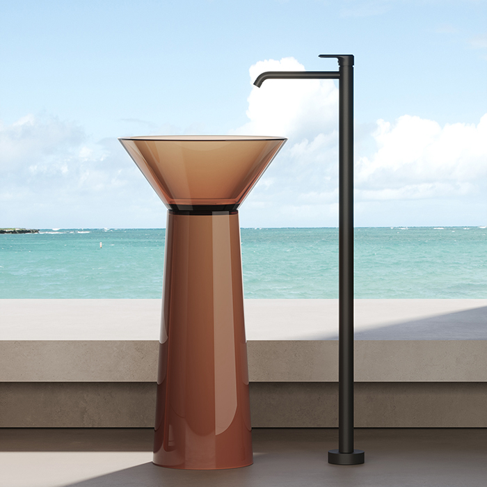 Dea Design Pedestal Basin Раковина напольная, цвет: brown copper