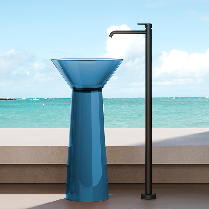 Dea Design Pedestal Basin Раковина напольная, цвет: royal blue