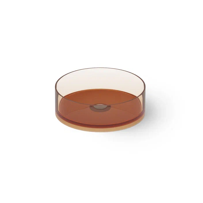 Dea Design Washbasins Раковина, накладная, без отв, Glasstech, прозрачная смола, цвет: Sunset R1