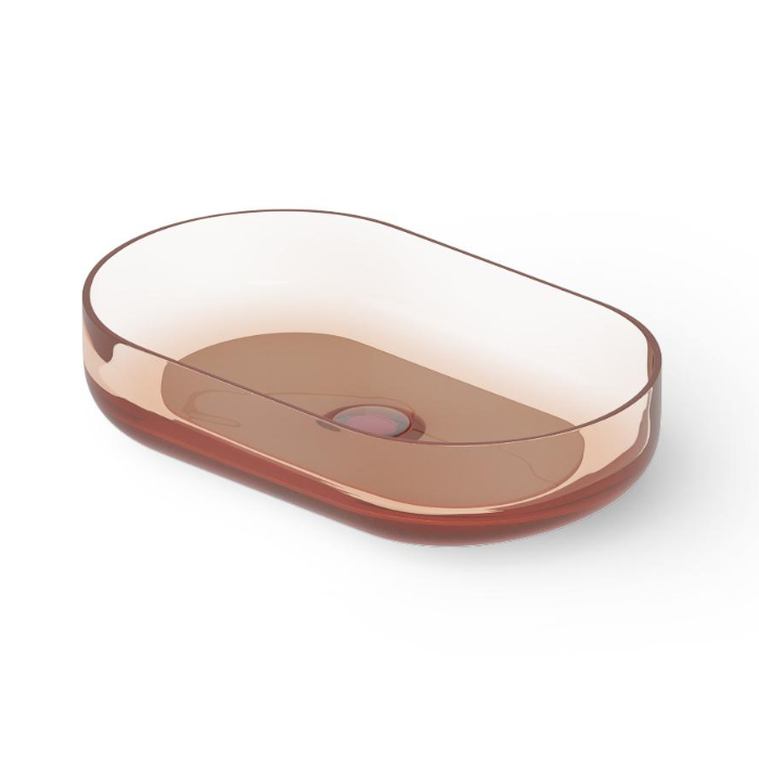 Dea Design Раковина, накладная, без отв, цвет: brown copper