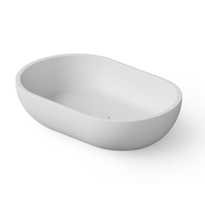 Dea Design Раковина, накладная, без отв, цвет: белый матовый