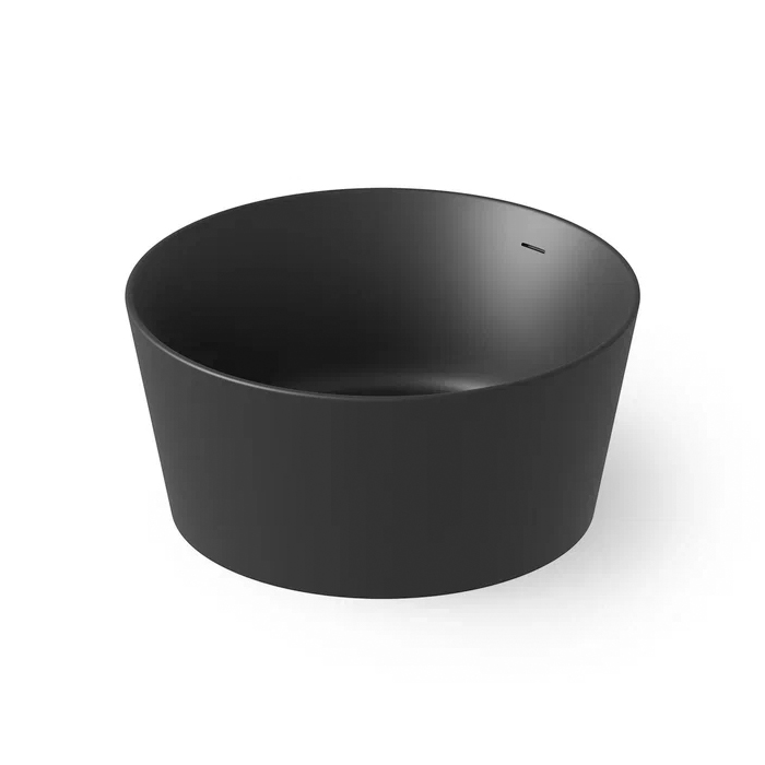 Dea Design Round Ванна, отдельностоящая, Solid Surface, цвет: Black №16