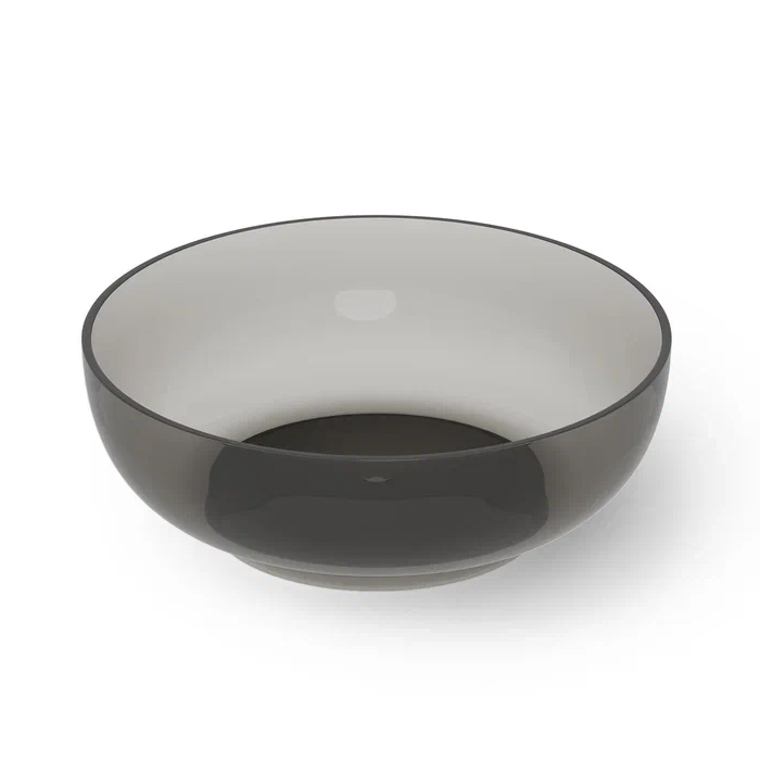 Dea Design Round Ванна, отдельностоящая, Glasstech, прозрачная смола, цвет: Smoky Black R4