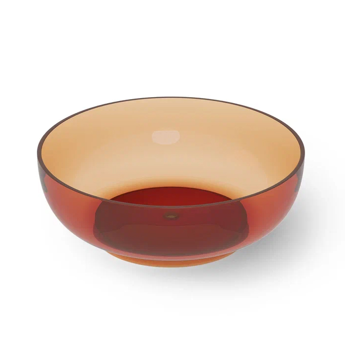 Dea Design Round Ванна, отдельностоящая, Glasstech, прозрачная смола, цвет: Sunset R1