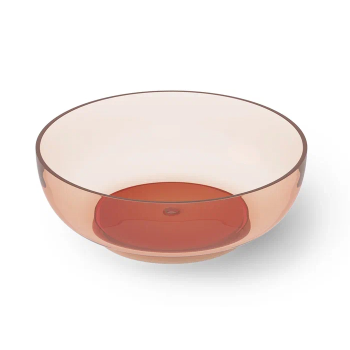 Dea Design Round Ванна, отдельностоящая, Glasstech, прозрачная смола, цвет: brown copper