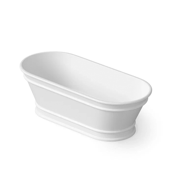 Dea Design Shadow Ванна, отдельностоящая, Solid Surface, цвет: White №18