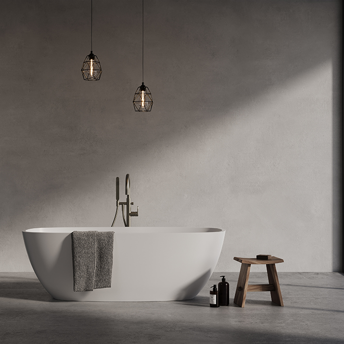 Dea Design Soul Ванна, отдельностоящая, цвет: белый