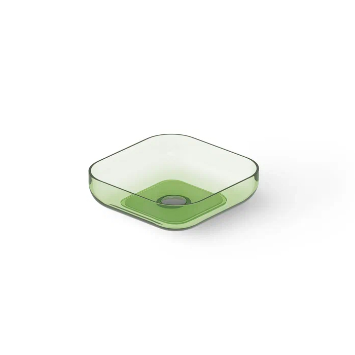 Dea Design Washbasins Раковина, накладная, без отв, Glasstech, прозрачная смола, цвет: Emerald R3