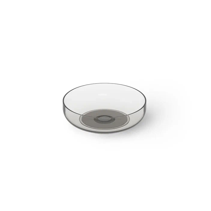 Dea Design Washbasins Раковина, накладная, без отв, Glasstech, прозрачная смола, цвет: Smoky Black R4