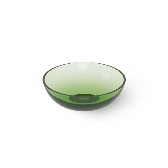 Dea Design Washbasins Раковина, накладная, без отв, Glasstech, прозрачная смола, цвет: Emerald R3