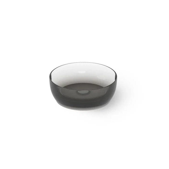 Dea Design Washbasins Раковина, накладная, без отв, Glasstech, прозрачная смола, цвет: Smoky Black R4
