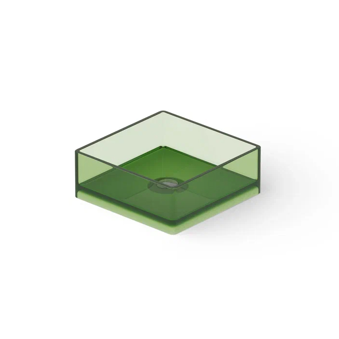 Dea Design Washbasins Раковина, накладная, без отв, Glasstech, прозрачная смола, цвет: Emerald R3