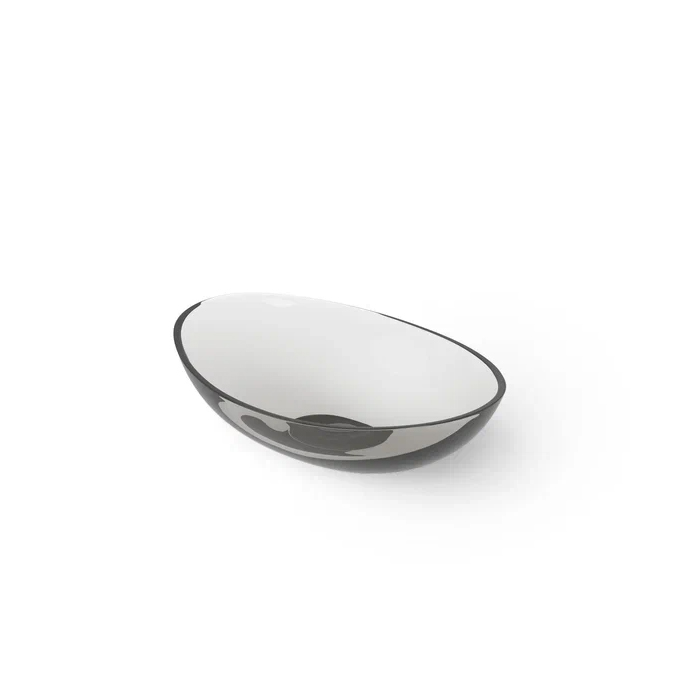 Dea Design Washbasins Раковина, накладная, без отв, Glasstech, прозрачная смола, цвет: Smoky Black R4