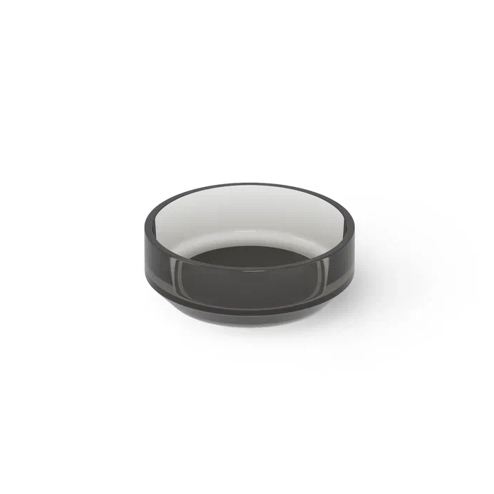 Dea Design Washbasins Раковина, накладная, без отв, Glasstech, прозрачная смола, цвет: Smoky Black R4