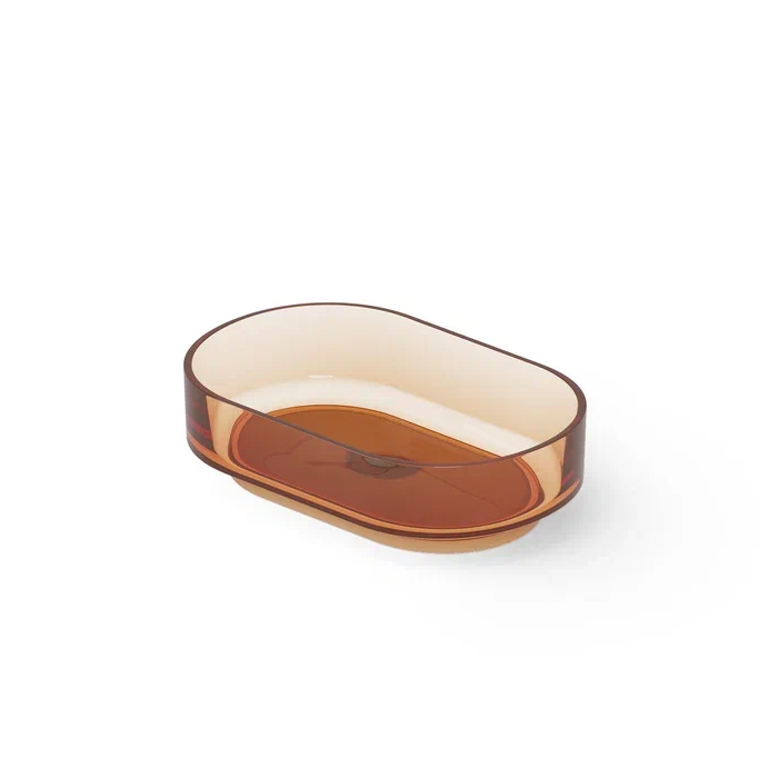 Dea Design Washbasins Раковина, накладная, без отв, Glasstech, прозрачная смола, цвет: Sunset R1