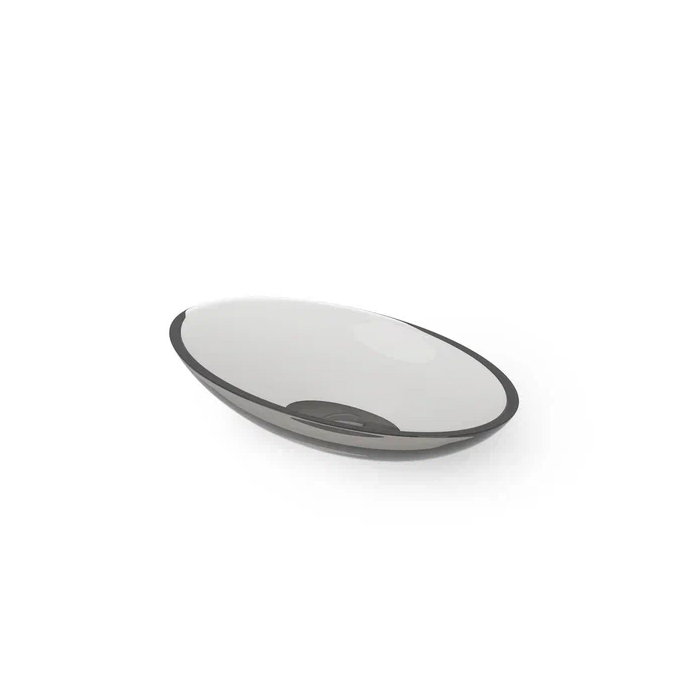 Dea Design Washbasins Раковина, накладная, без отв, Glasstech, прозрачная смола, цвет: Smoky Black R4